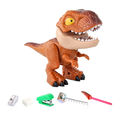Juego de papelería de dinosaurio 5 en 1