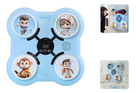 Máquina de boxeo inteligente infantil blanco + guante rojo